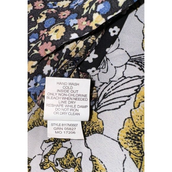 Hope Springs Boho Floral Summer Shirt Women Size Medium - Picture 9 of 16